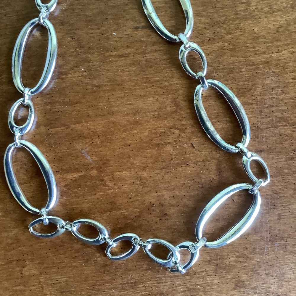 Three Trifari Silvertone Necklaces - Picture 6 of 14